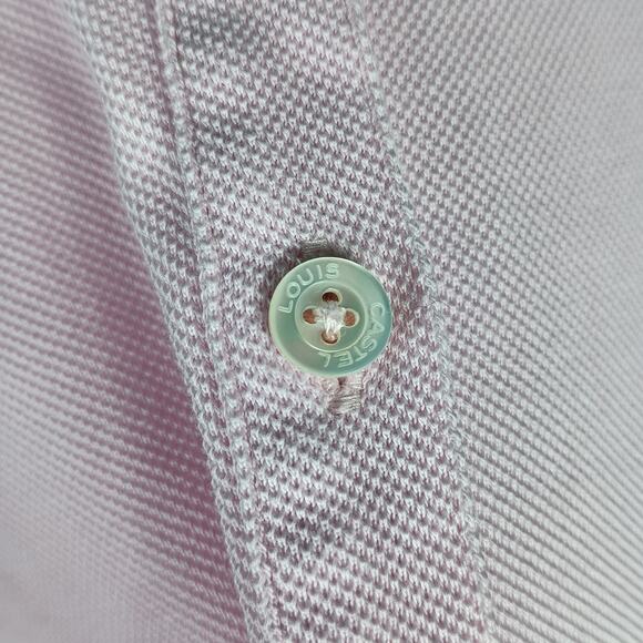 Louis Castel Golf Polo Shirt Long Sleeve Pink Large - Picture 8 of 10